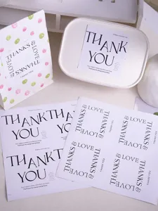 Square baking packaging sealing stickers diy gift stickers for box sealing and decoration.