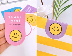 Joli ensemble de marque-pages magnétiques smiley Morandi et autocollants pour cadeaux.