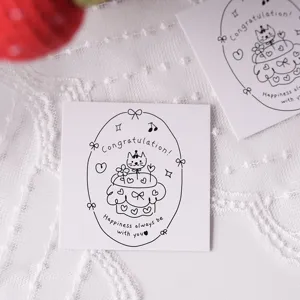 Handgezeichnete Cartoon-Katzen Grußkarten Set, süße Papierkarten für Geschenke und Feste.