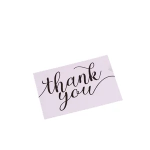 Minimalist thank you greeting card for holiday gift packaging and message writing, 30pcs.