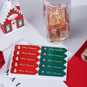 Adesivi per confezioni regalo di Natale etichette adesive decorative festive per scatole