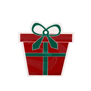 Borsa di imballaggio regalo di natale sacchetto di caramelle rosso verde design appendiabiti.