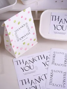 Square baking packaging sealing sticker DIY gift wrapping sticker set for daily use