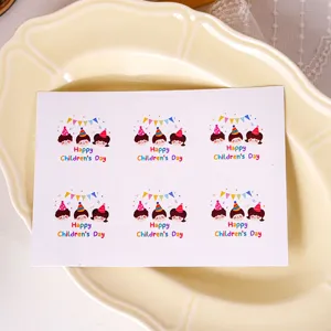 Kindertag runde Siegelaufkleber 6Stk Packung Geschenkverpackung dekorative Klebeetiketten