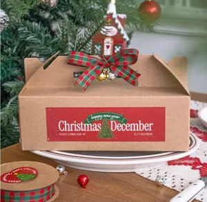 Nastro scozzese di Natale largo 1,5 cm per confezione regalo e decorazione per feste festive