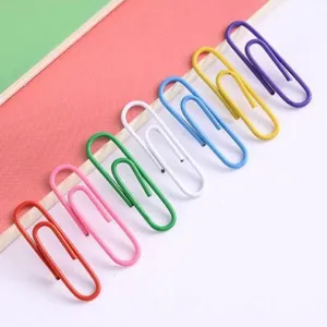 Metal Morandi Color Paper Clips For Document Organizing Office Stationery School Supplies Gift Wrapping DIY Scrapbooking Decorative Metal Clips