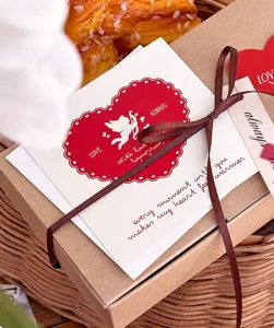 Valentinstag Grusskarte Liebe Engel quadratische Karte Geschenk Nachricht Detail Ansicht