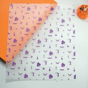 Halloween durchsichtiges Wachspapier zum Verpacken von Lebensmitteln und zum Backen.