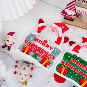 Christmas shaped self-adhesive packaging bags for candy, nougat, and baking treats, 50pcs