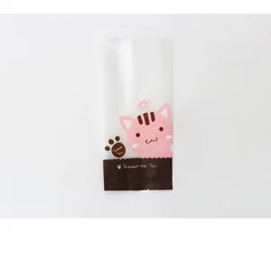 Sacchetto di Plastica per Imballaggio Alimentare Gatto Rosa Carino per Caramelle Pasticceria Biscotti Sacchetti Regalo Piatti