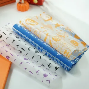 Halloween Wachspapier Fettdichtes Papier Lebensmittelverpackung 22x25cm 50Stk