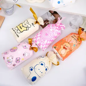 Bolsas de regalo con cordón de oso conejo de dibujos animados lindo embalaje fiesta