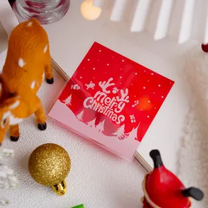 Rote Weihnachtsplätzchen Süßigkeitengesamttasche mit festlichem Schneeflockenmuster