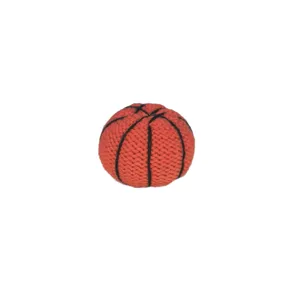 Handmade crochet basketball plush toy cute yarn woven mini sports ball for kids juggling game