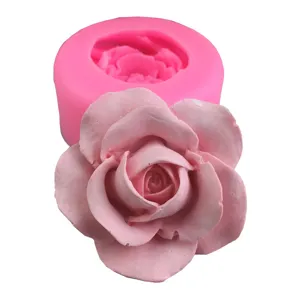 Romantische Rose Blume Silikonform Für Fondant Mousse Schokolade Eis Backen Werkzeug Handgemachte Seife Harz Ton Kuchenform
