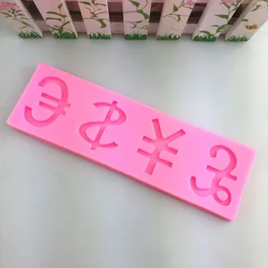 Rosa Waehrung Silikonform fuer Backen Fondant Schokolade und Epoxidharz Handwerk.