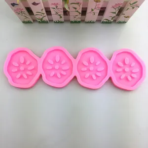 Stampo in silicone a forma di radice di loto per cottura, fondant, gelato e torta.