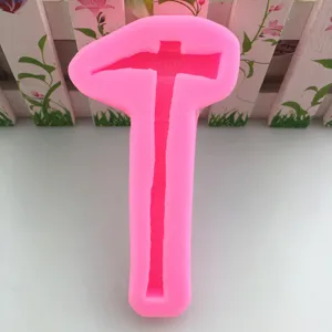 Stampo per cioccolato in silicone a forma di martello per decorare torte fai da te.