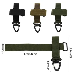 Clip de rangement tactique pour gants en nylon boucle de sangle a deconnexion rapide pour sac