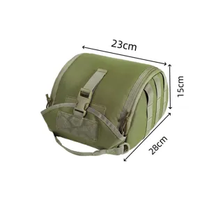 Taktische Outdoor Nylon Helm Tasche MOLLE Zubehörtasche Militär Ausrüstung 28x23x15cm