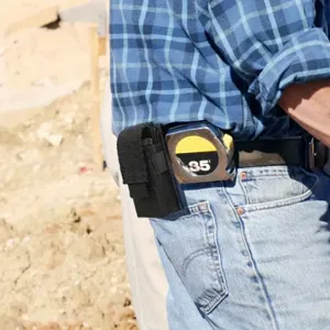Durable nylon tactical flashlight pouch for outdoor camping, hiking, and daily portable use.