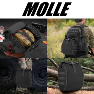 Taktische Outdoor Helm Tasche MOLLE Nylon Militär Rucksack Zubehör Sport Aufbewahrung