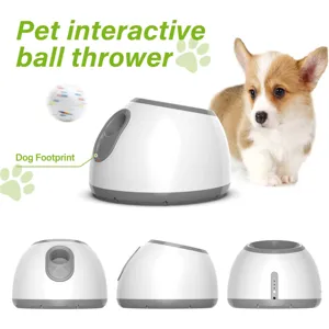 Lanzador de pelotas automático para perros y juguete interactivo para mascotas.