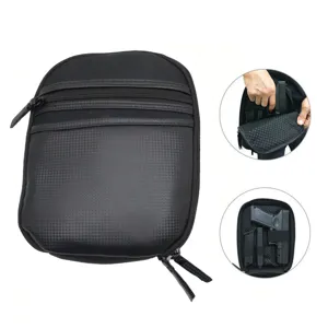 Sac bandoulière tactique homme pour pistolet extérieur en cuir PU étanche multifonctionnel