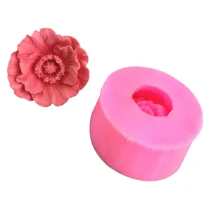 Siliconen bloemenmal voor handgemaakte zeep, harsambachten en kaarsen, met gedetailleerde.