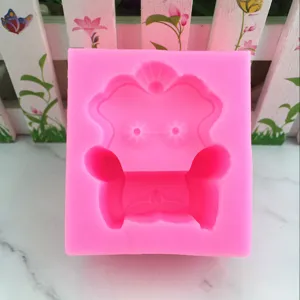 3D europaeischer Stil Sofa Stuhl Silikonform fuer DIY Backen, Schokolade und Harz Handwerk.