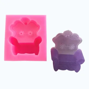 Klassisch Europäisch Sofa Geformt Silikonform Für Fondant Kuchen Schokolade Seife Harz DIY Basteln Geschnitzt Sessel Backform