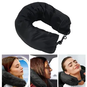 Travel U Shaped Neck Pillow Storage Fillable Clothes Portable Multipurpose Travel Pillow For Airplane Car Office
