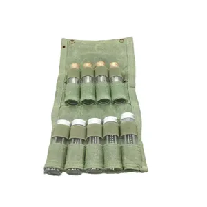 Sac de rangement pour épices de camping en toile cirée avec des pots en verre pour barbecue