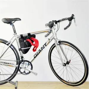 Multifunctional waterproof bicycle triangle frame bag with reflective strip for mountain bikes