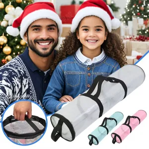 Bolsa de almacenamiento de malla cilíndrica portátil organizador impermeable con asa