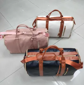 PU Leder Reisedeposittasche große Kapazität Wochenendtasche Handgepäck für Damen und Herren