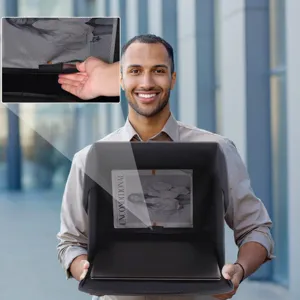 Outdoor laptop privacy hood sunshade cover 16 inch business travel waterproof case anti-peep