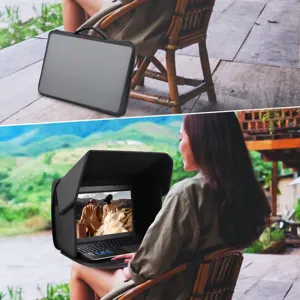 Outdoor laptop sunshade hood 16 inch waterproof privacy cover for travel bag detail