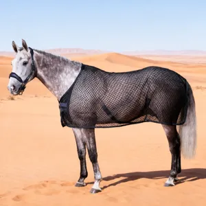 Breathable mesh horse rug fly sheet adjustable universal horse cover equestrian supplies