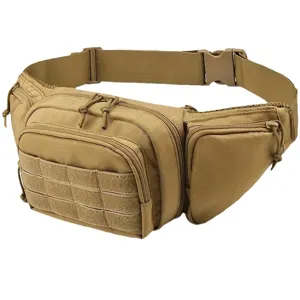 Taktische Gürteltasche, multifunktionale Outdoor Militär Hüfttasche mit MOLLE Gurtband und Reißverschluss.