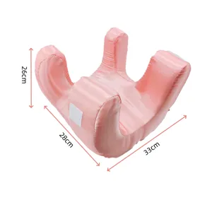 Cuscino di bellezza rosa ergonomico per dormire di fianco, design antirughe.