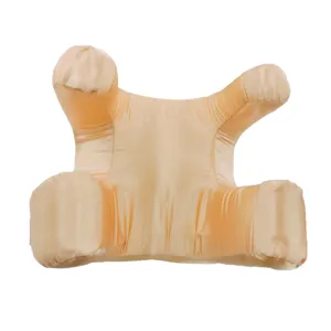 Cuscino antirughe di bellezza vista dettagliata con forma ergonomica e tessuto morbido.