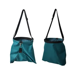 Outdoor fruit picking bag waterproof oxford cloth harvest apron with adjustable strap