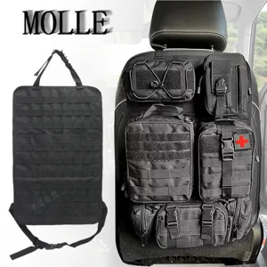 Outdoor Tactical Car Seat Back Organizer Molle System Nylon Hanging Storage Bag Multi-Function Military Utility Pouch Kit