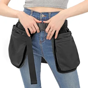 Outdoor multi-functional storage waist bag with multiple pockets for running and tools