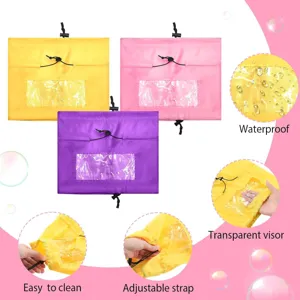 Waterproof dog shower cap pet bath hat adjustable ear protection pet grooming tool yellow