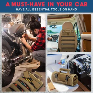 Borsa per attrezzi arrotolabile in tessuto oxford resistente multi tasca organizer portatile