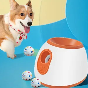 Lanzador de Pelotas Automático para Perros Juguete Interactivo Inteligente con Pelotas