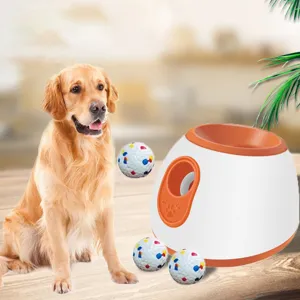 Lanzador automático de pelotas para perros juguete interactivo de mascotas con pelotas de juego.