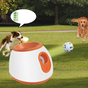 Lanzador de pelotas automático inteligente para perros recargable juguete interactivo mascota
